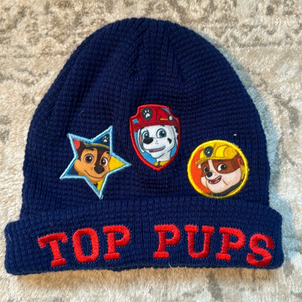 Paw Patrol hat and gloves